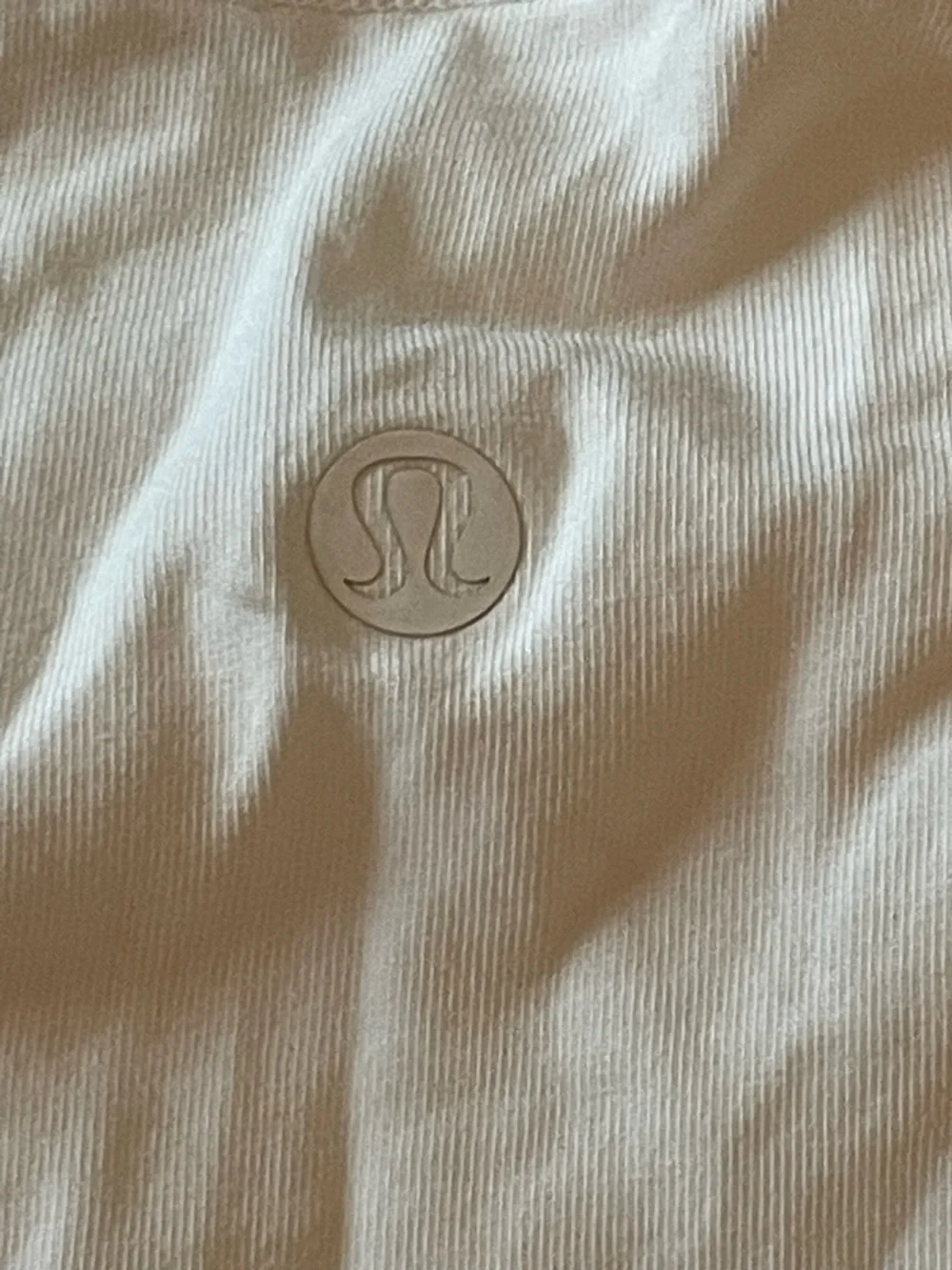 lululemon athletica White Scoop Neck Tank Top